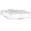 Box Spring Bed Frame Dark Gray 140 X 190 Cm Velvet