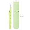 Stainless Steel Curved Stickers Tweezers High Precision Cartoon False Eyelash Tweezers Anti-static Eyelash Curler