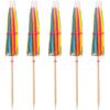 BLUE TOP Cocktail Umbrella Parasol Picks 4 Inch Pack 50pcs,Drink Umbrella Toothpicks for Drink&Food, Decorative toothpicks for Children's Day