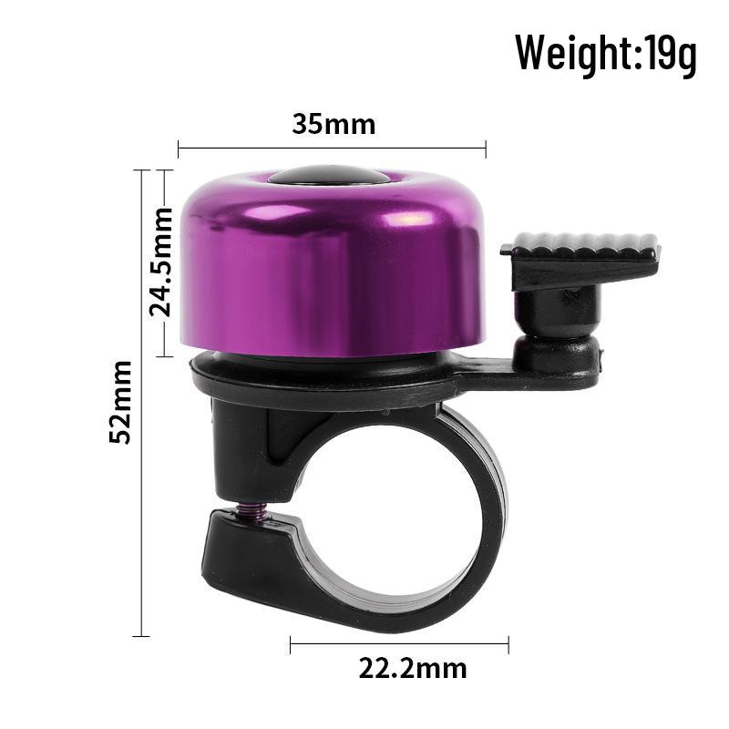 Colorful Mini Bicycle Bell - Loud Thumb Ring for Bikes and Scooters