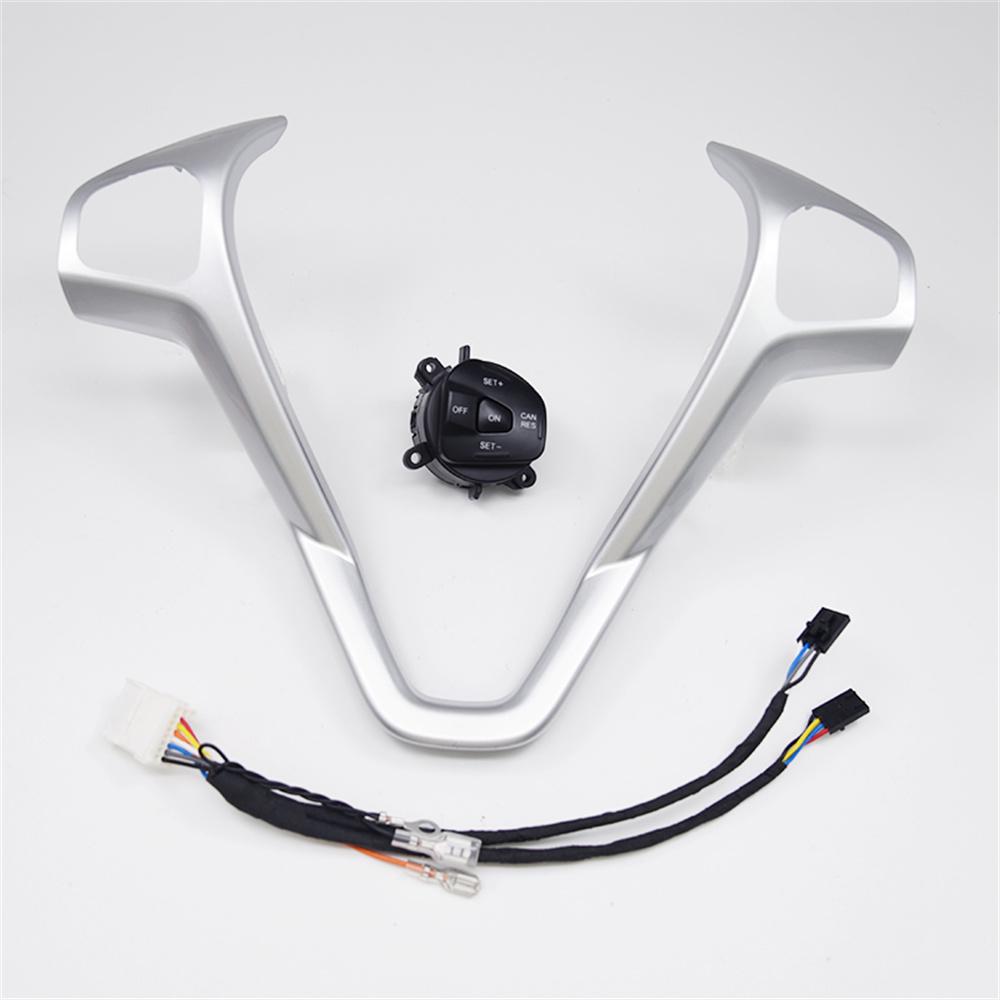 Steering Wheel Frame Panel+Right Button For Ford Fiesta MK7 MK8 ST Ecosport 2013