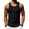 Herren Freizeit Gestreiftes Stretch Sport Tanktop Feuchtigkeitsableitend Schnelltrocknend Atmungsaktiv Basisschicht Fitnessstudio Weste für Sporttraining