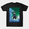 Demon Slayer Daring Duels Animation Derivatives Kamado Tanjirou Printing T-shirt Men's 2025 Summer Fashion Oversized Streetwear