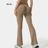 Women's Hip-Lifting High-Waisted Pocket Yoga Pants with Micro Flare
