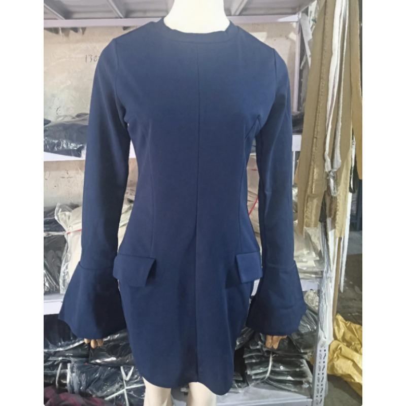 Autumn Fashion Sexy Hot Girl Hip Hugging Dresses Elegant Temperament Slim Long Sleeve Women's Dresses
