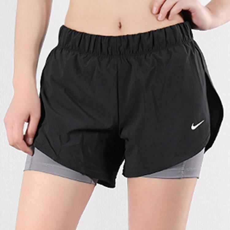 Nike Small Logo Solid Color Casual Shorts Women Shorts Black 895824-010
