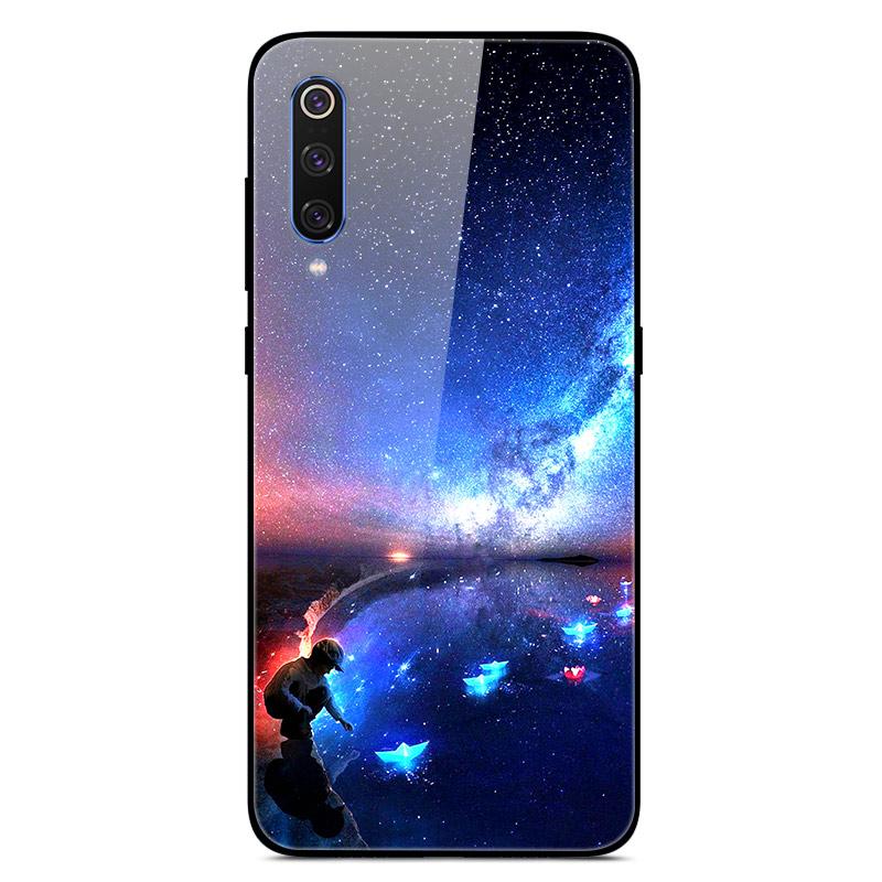 For Xiaomi Mi 9 Mi9 SE Tempered Glass Case Hard Cover Phone Case For Xiaomi Mi 9 SE Mi9 T 9T Pro Cases Redmi Note 9S 9 S Cover