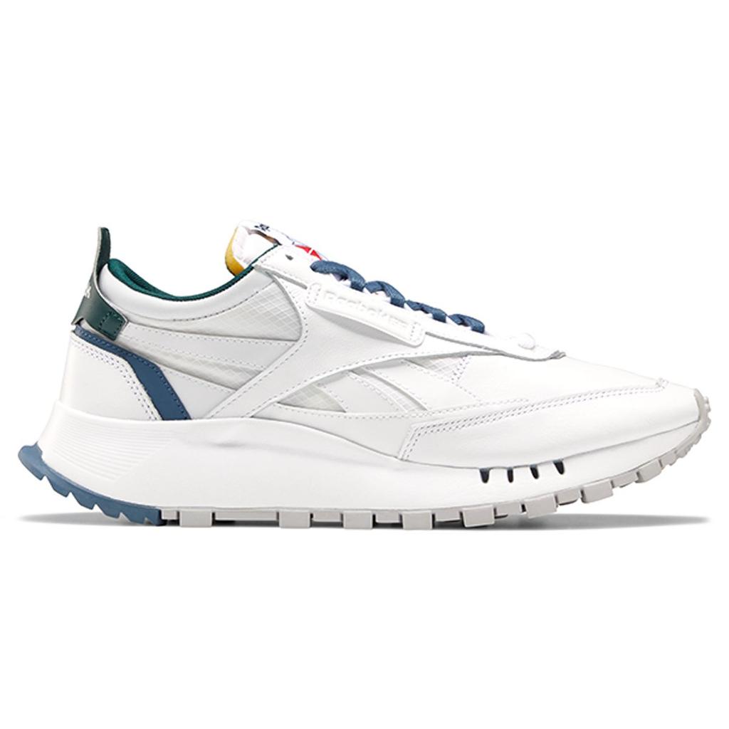Reebok Classic Leather Legacy White Brave Blue Unisex Sneakers Forest-Green FY7553