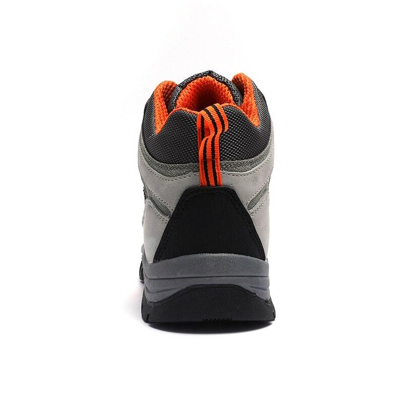Men High Top Hiking Shoes Durable Waterproof Anti -Slip Outdoor Climbing Trekking Shoes Military Tactical Boots