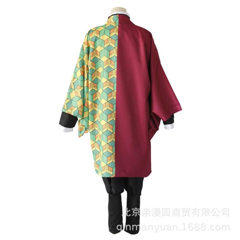 Demon Slayer Tomioka Giyuu Cosplay Costume Comic Con Halloween Party Anime Roleplay