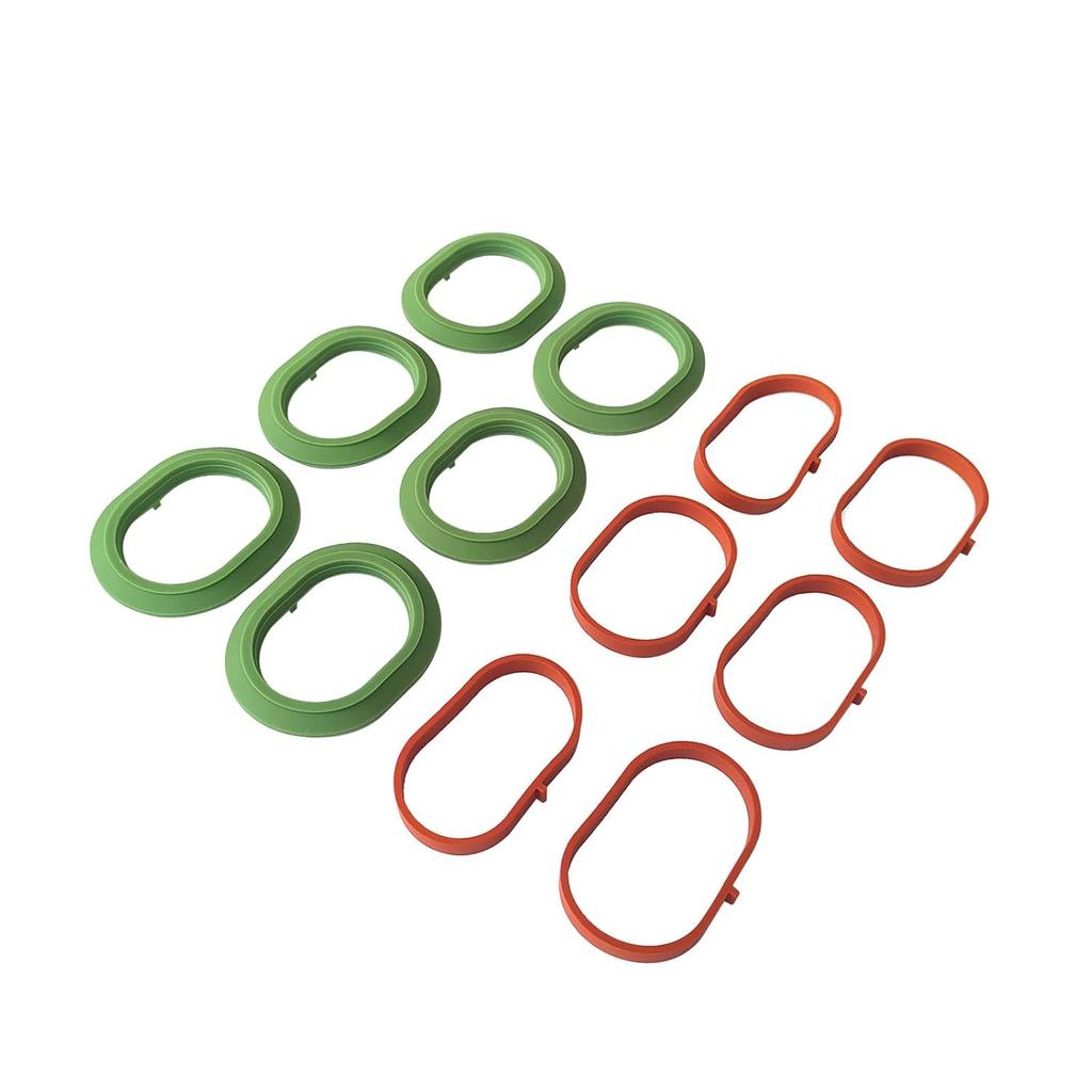 Intake Manifold Upper and Lower Gasket Set Compatible with Mercedes-Benz C350 ML350 C300 E400 GlE350 GLK350 SLK350 2012-2018, Replace 2761410180