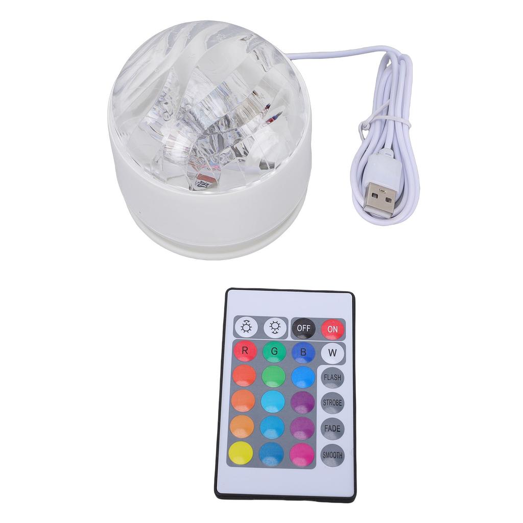 LED Night Light Projector RGB 16 Color USB Powered with Remote Control Projection Light for Game Room Bedroom