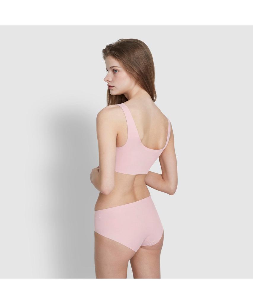 Jaju Women'S Perfect Seamless Crop Bra_Pink
