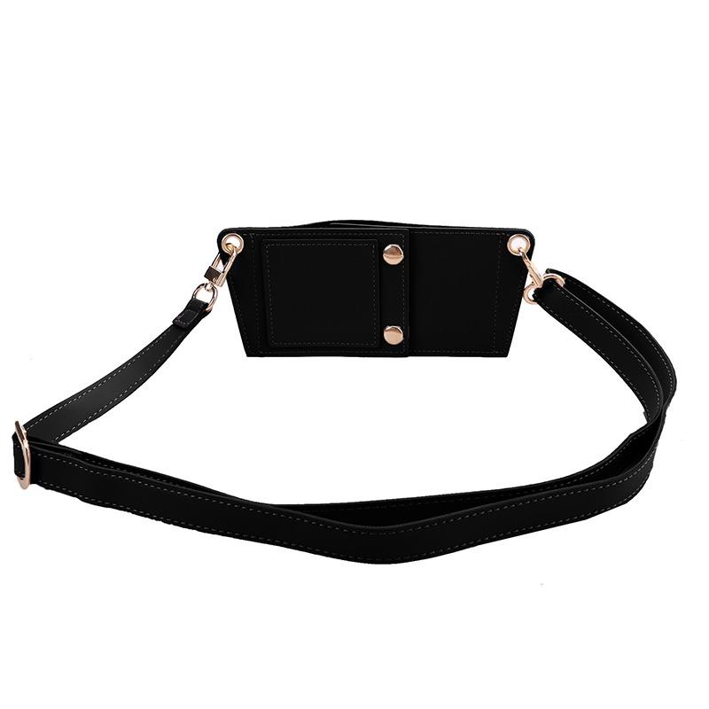 

Плечевой ремень с ручкой для бутылки с водой объемом 40 унций, кожаная ручка для переноски бутылки с водой, аксессуар чёрный