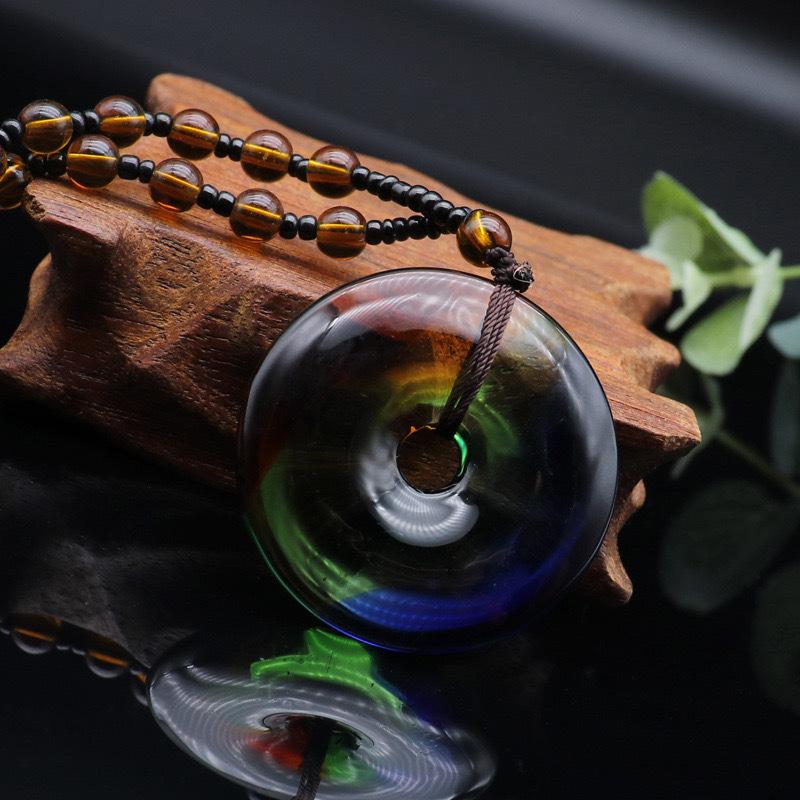 Chinese Style Three Colours Guanyin Buddha Necklace Pendant Exquisite Mascot Sweater Chain Fashion Jewelry Holiday Gift