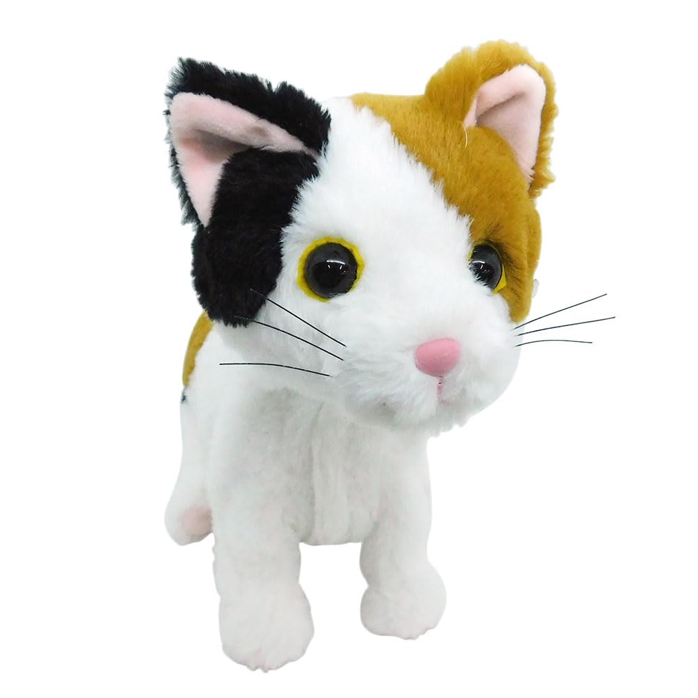 

Говорящая плюшевая игрушка серии Broadwatch Cocodol, Пушистая, Милая, Успокаивающая трехцветная кошка, Распознавание голоса, 10 000 вариантов ответа, Милая поющая кошка