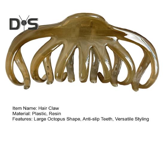 Large Octopus Hair Claw Women Thick Hair Back Head Shower Hair Clip Non-Slip Hair Accessories Hair Styling Tools