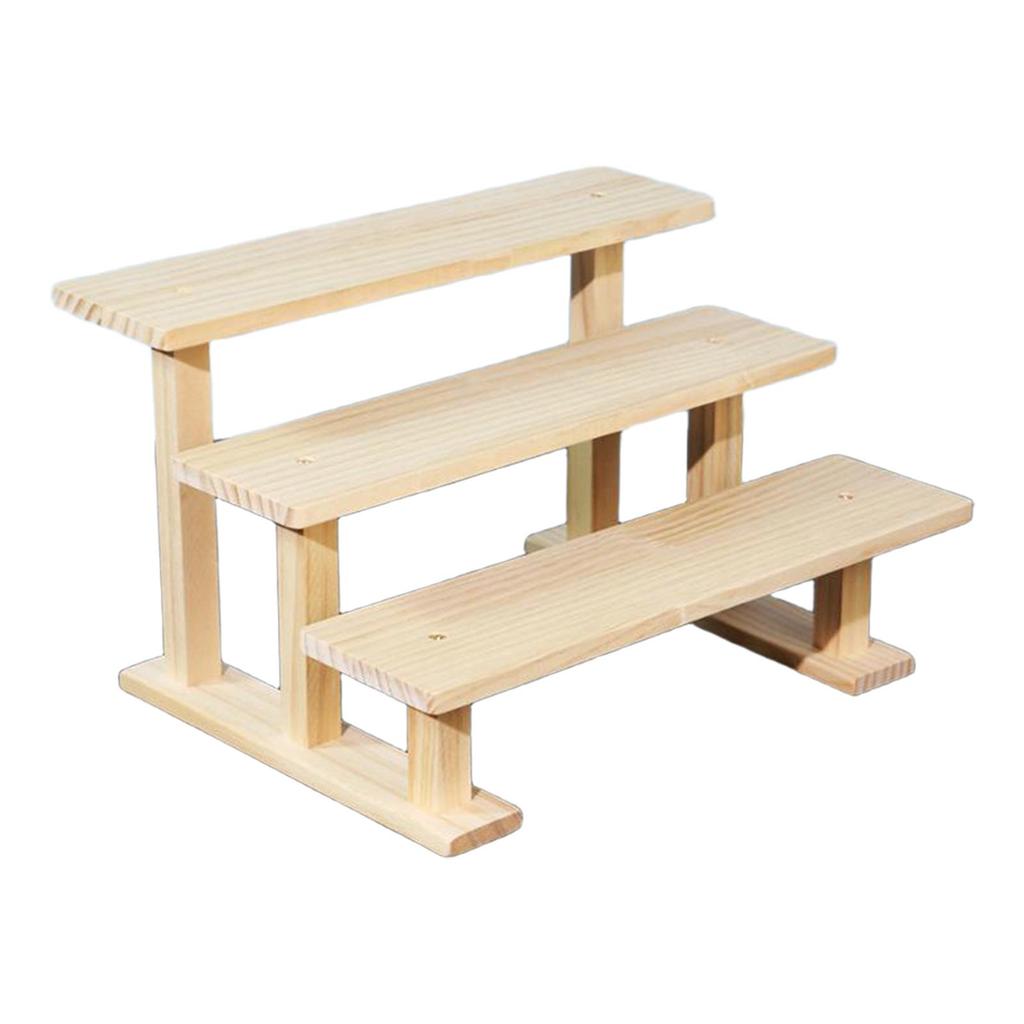 Figure Display Stand Cupcake Stand Holder Wooden Display Riser Perfume Organizer for Crafts