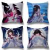 Game C-Columbina Genshin Cute Impact   Pillow Cover for Bedroom Room and Living Room Sofa Decorative Cushion Cover