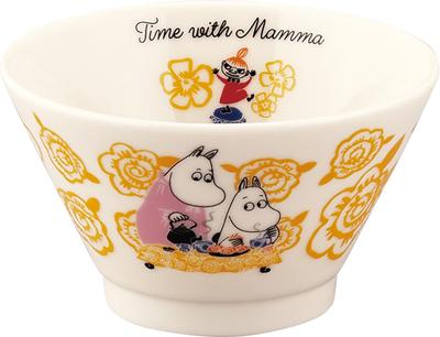 MOOMIN Small Diameter 10 X Time With Day Miscellaneous Birthday Made In Yellow Bowl, Bowl, Approx. 6cm, Mamma, Mother's Gift, Goods, Goods, Women's