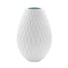 Koransha White Porcelain Diamond Piece Vase, Design, 299-NSR, White, 22.8cm, 299-NSR1
