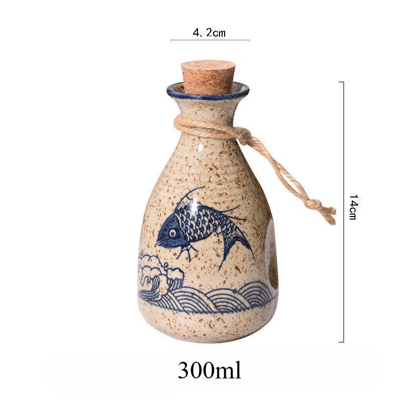 Wine Warmer Japanese Ceramic Sake Pot Set Household Small Wine Cup Traditional Handmade Wine Pot Accessories Shochu Cup Set 2025