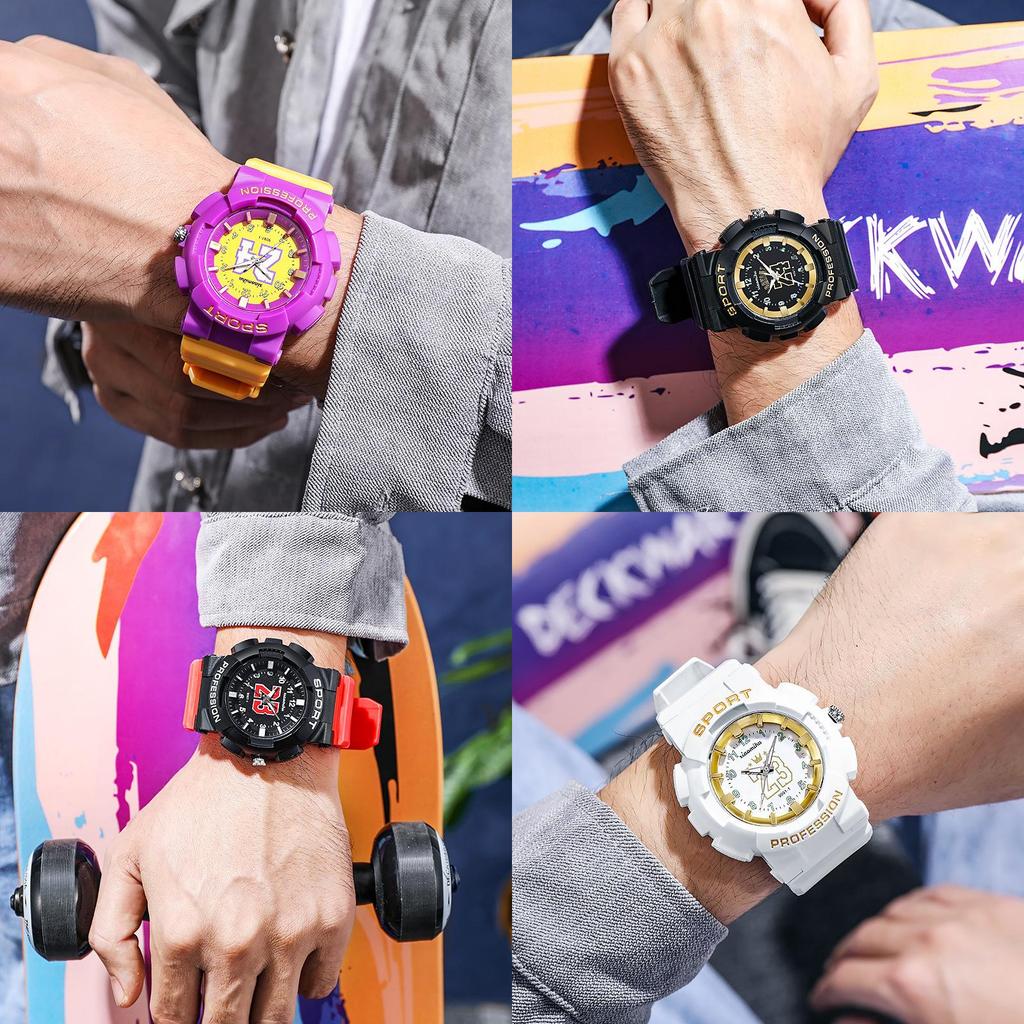 Sport Watch For Men And Women With Digital Analog Display Waterproof Outdoor Fashion Accessory