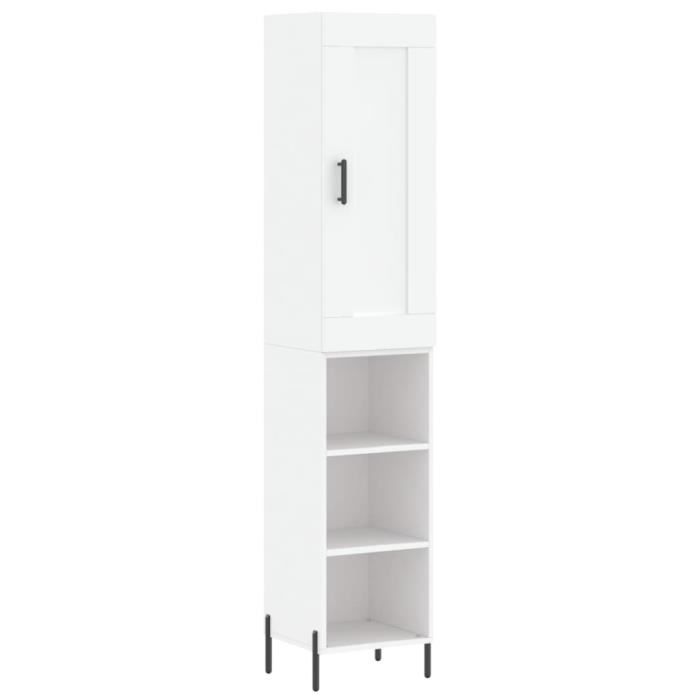 VidaXL Highboard White 34.5x34x180 Cm Engineered Wood 3200329
