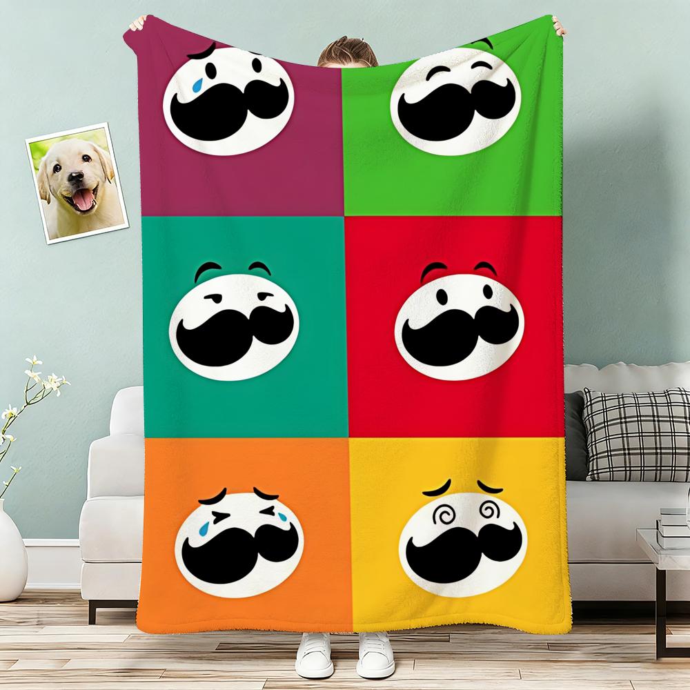 Classic potato P-Pringles Throw Lightweight 240g Flannel Blanket Soft Skin-friendly for Summer Cooling 75x90cm