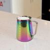 304 Stainless Steel Milk Frothing Pitcher Dual Scale Tapered Spout Milk Frother Cup Colorful 900ML Capacity
