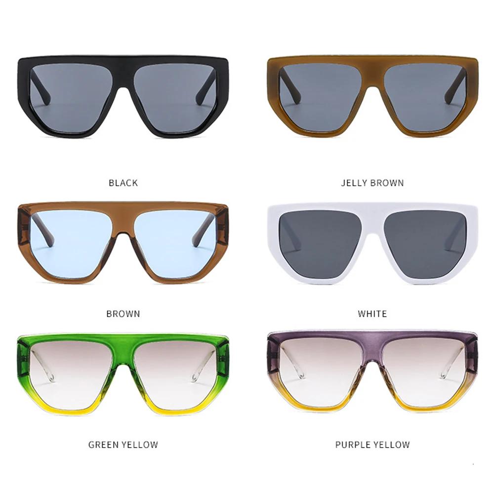  Retro Oversized Sunglasses Men Fashion Brand Designer Black Gradient Shades UV400 Women Trending Sun Glasses