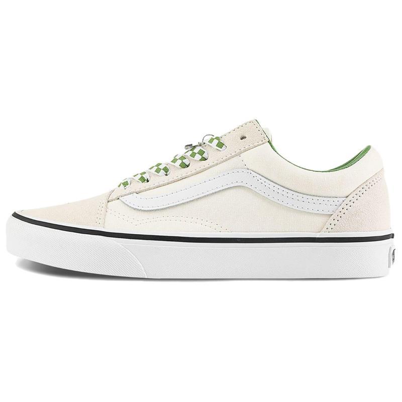 Vans Old Skool 'Checkerboard Lace Marshmallow Green' Sneakers VN000D6WBOM