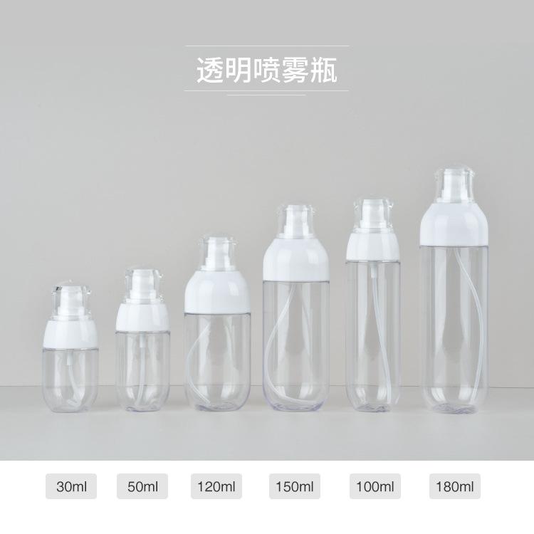 PETG Lotion & Spray Bottles 30-180ml, Light-Proof Portable Refillable Containers with Pump or Mist Cap
