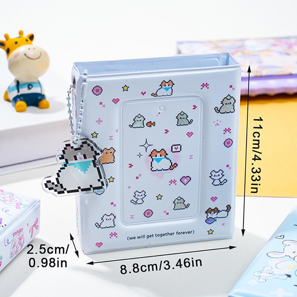 3-inch Cartoon Puppy Photo Album 36 Pockets Postcard Storage Holder Small Card Binder Book Mini Album