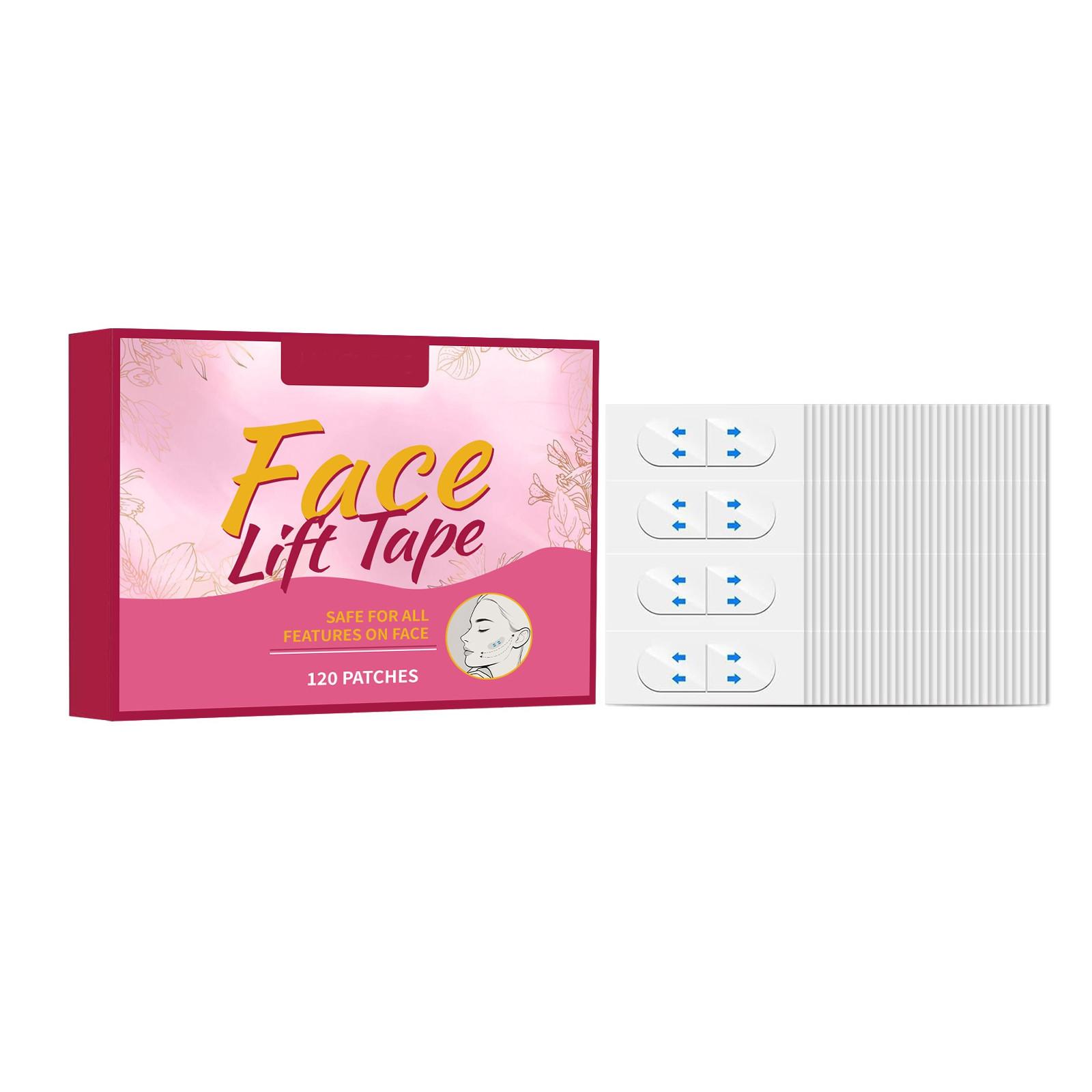 

Facial Lifting Tape, Facial Shaping, Double Chin, Small Face Firming, Nasolabial Makeup Tape, Improving Wrinkles. One Size розовый