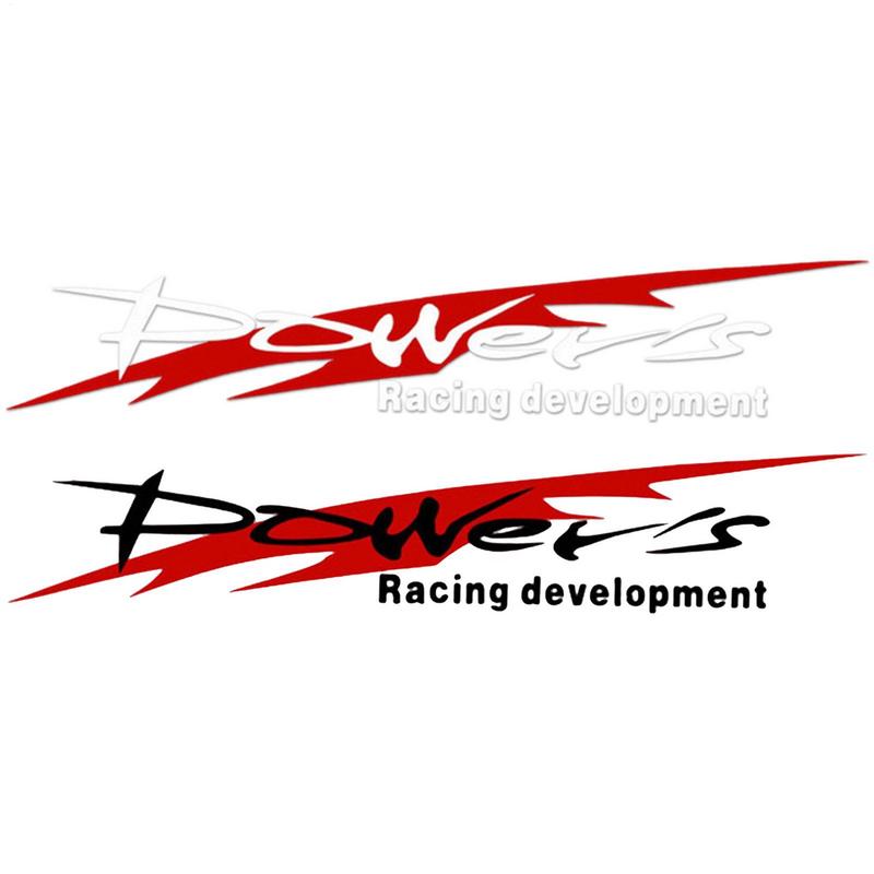 Racing Development Car Sticker Stylish Power's Racing Development Sports Sticker Car Reflective Waterproof Decal