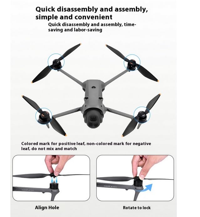 Low-Noise Propellers, Quick-Release Folding Propellers for DJI Mini 5 Pro, Accessories