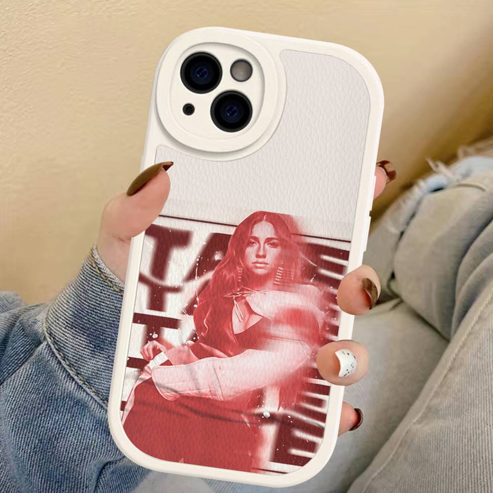 

Tate M-McRae Singer For IPhone 16 15 14 13 12 11 Pro Max Plus Shockproof Leather Soft Phone Cover iPhone 14 plus