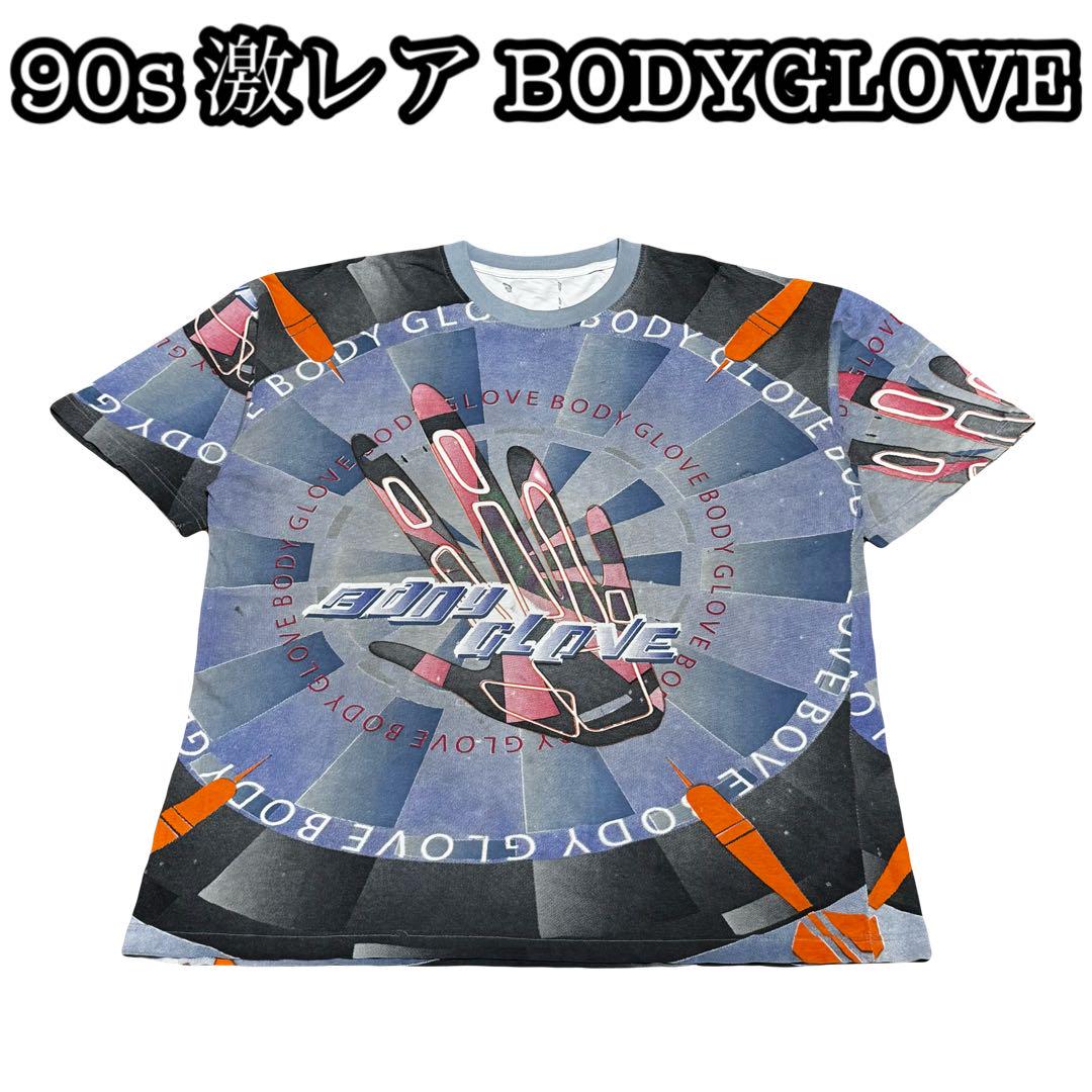 

[USED] 90s BODYGLOVE Psychedelic Chemical T-Shirt, All-Over Print, Streetwear