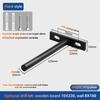 Set of 6 Concealed Fixed Brackets 128 Mm 5-inch Metal Flat Brackets Suspended Shelf Brackets with Screws and Expansion Tubes Concealed Shelf