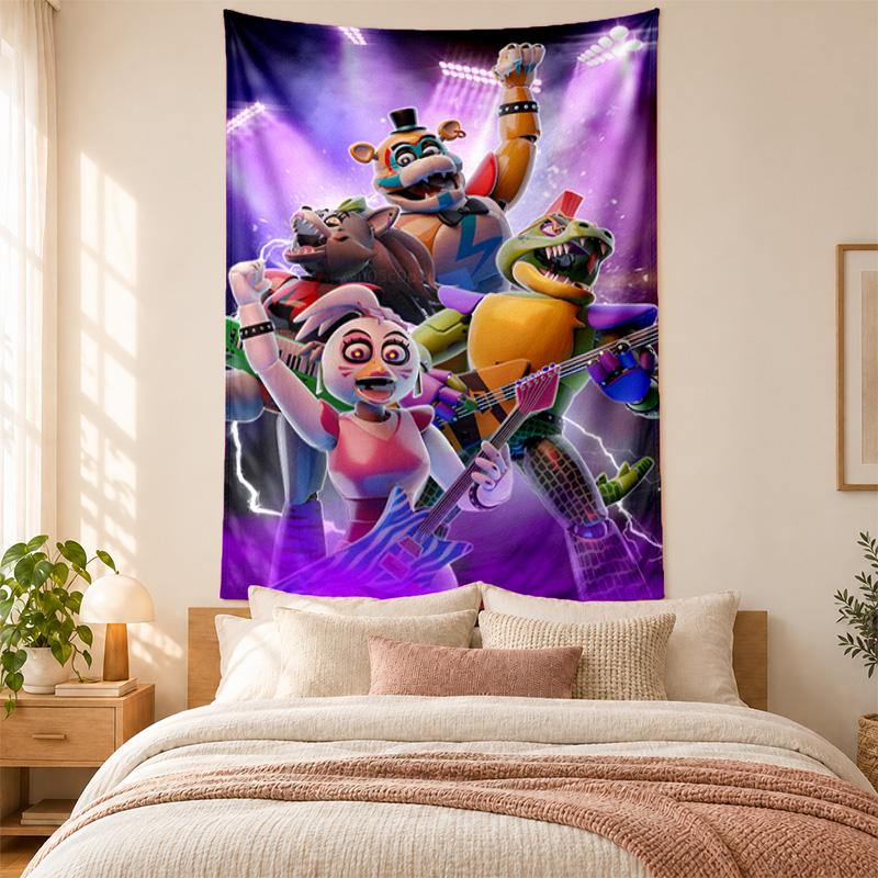 Tapestry Five Nights at Freddy's di alta qualità per decorare le pareti del soggiorno, della camera da letto, del dormitorio, ideale come decorazione murale per la camera da letto o come regalo di festa