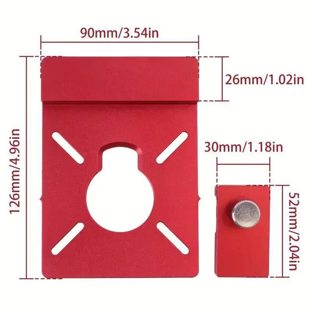 Track Saw Router Guide Adapter in Aluminum Alloy with Rail Stop Compatible with Common Woodworking Tools for Precise For Cutting