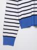 European & American Striped Zipper Knit Polo Shirt