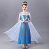Elsa Princess Dress Women's Frozen Girls Dress Elsa Dress Foreign Autumn Winter Christmas Children's Clothing