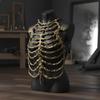 Skeleton Rib Structure Vest Adjustable Costume Piece Flexible Torso