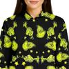 Women's Stand Collar Pullover Long Sleeve Top Christmas Print Sports Top