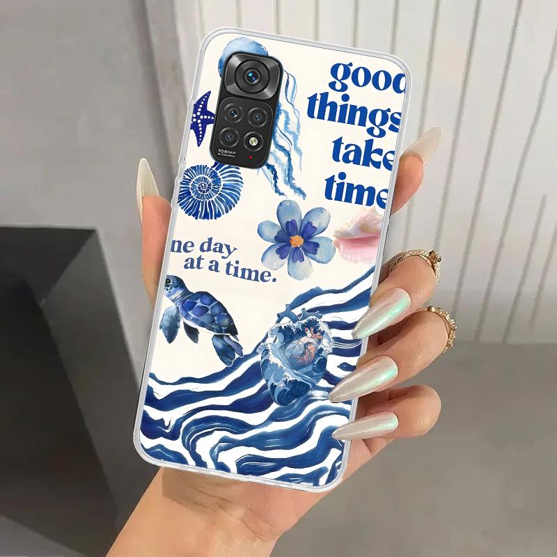 Ocean Starfish Sea Turtle Shark Phone Case for Xiaomi Redmi Note 15 14 14S 13 12S 12 Pro 11S 11 Plus 11T 11E 10S Soft Funda Prin