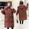 Down and padded jacket women's 2025 new Korean cotton jacket mid-length padded jacket plus size loose thickened autumn and winter jacket