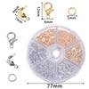 1Box Jewelry Making Kit Lobster Clasp Open Jump Rings End Crimps Beads Box Sets Handmade DIY Bracelet Necklace Findings Supplies