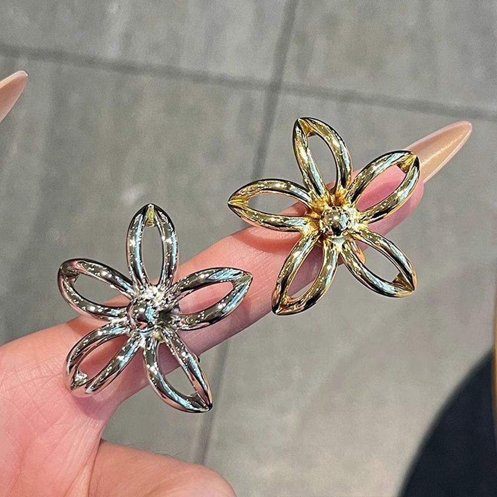 Exaggerated Open Ring Open Adjustable Women Ring Creative Hollow Flower Ring Special Occasion